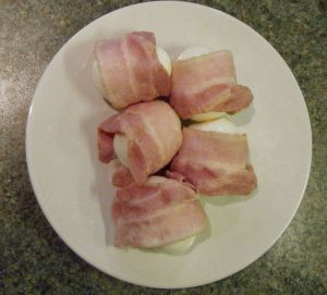 Edited - bacon wrapped eggs