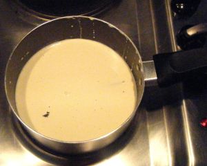 Edited - milk in pan
